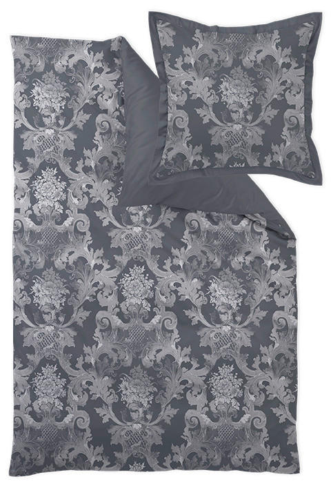 POSTELJINA 140/200 cm LOUIS XIV. - bijela/siva, Basics, tekstil (140/200cm) - Curt Bauer