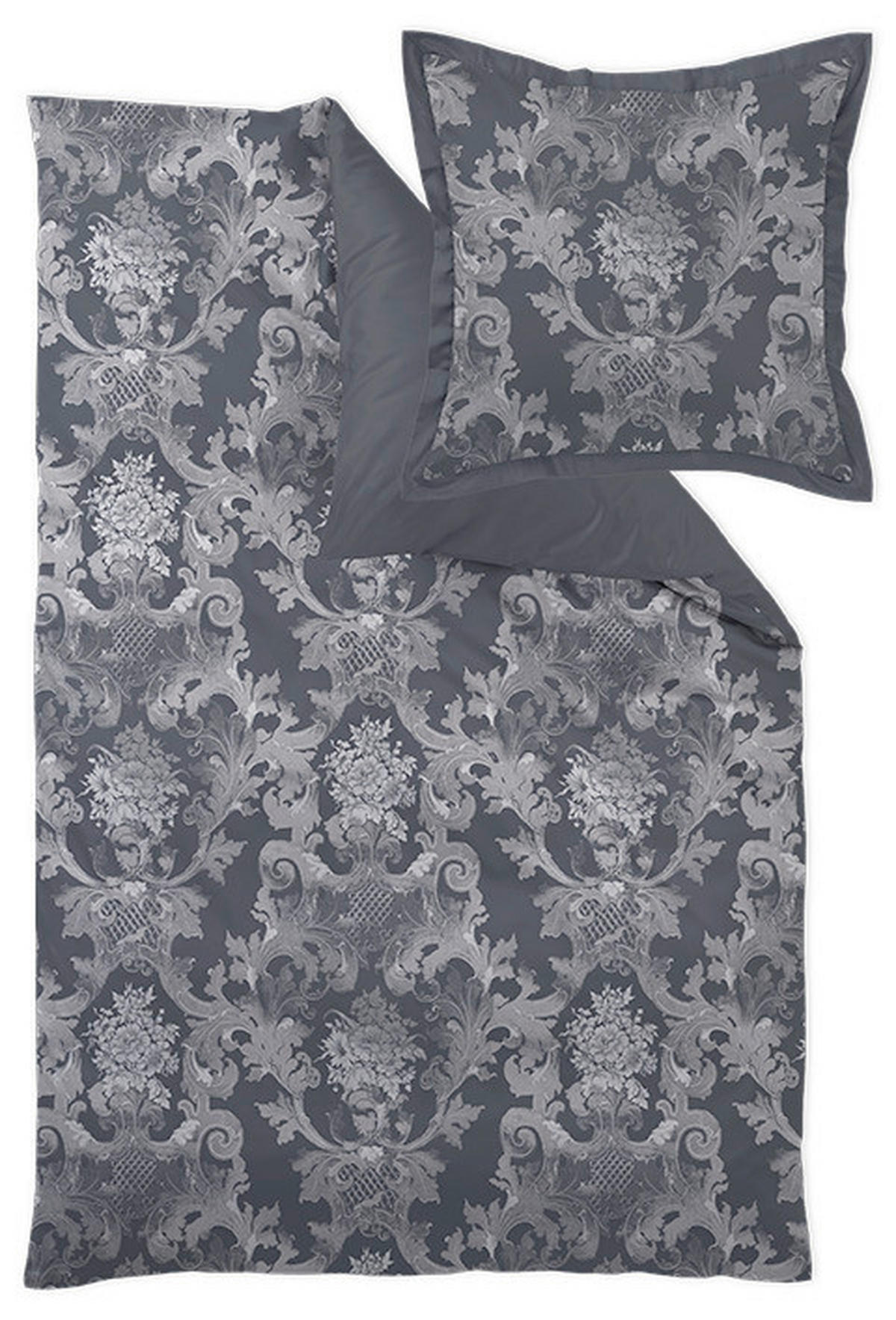 POSTELJINA 140/200 cm  LOUIS XIV.  - bijela/siva, Basics, tekstil (140/200cm) - Curt Bauer