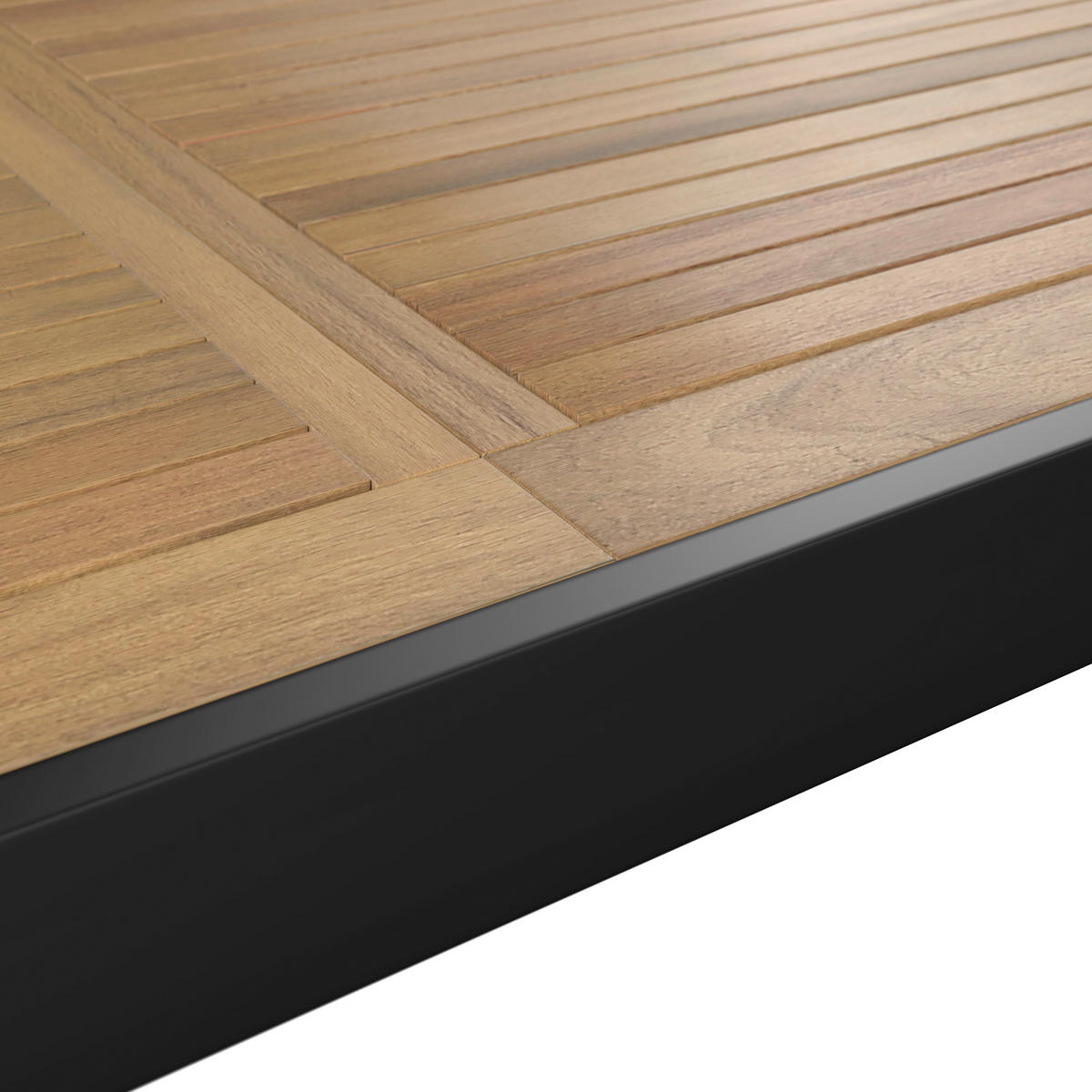 ZÁHRADNÝ STÔL, drevo, kov, 200-300/76/110 cm - prírodná farba/antracitová, Modern, kov/drevo (200-300/76/110cm) - Ambia Garden