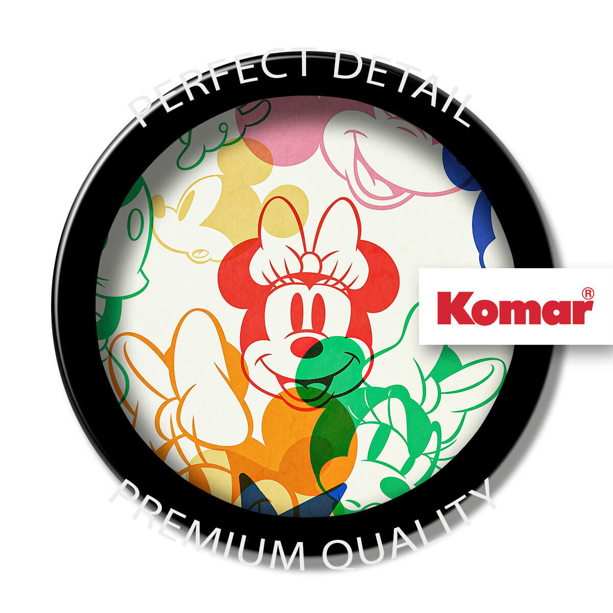 FOTOTAPETE MICKEY AND MINNIE MIXTURE  - Naturfarben, Design, Textil (400/250cm) - Disney