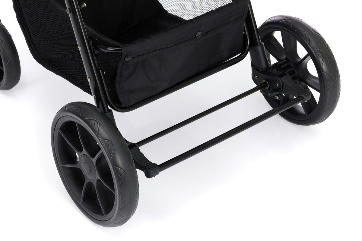 BUGGY LOOP  - Schwarz/Grau, Trend, Textil/Metall (92/36/101cm) - Jimmylee