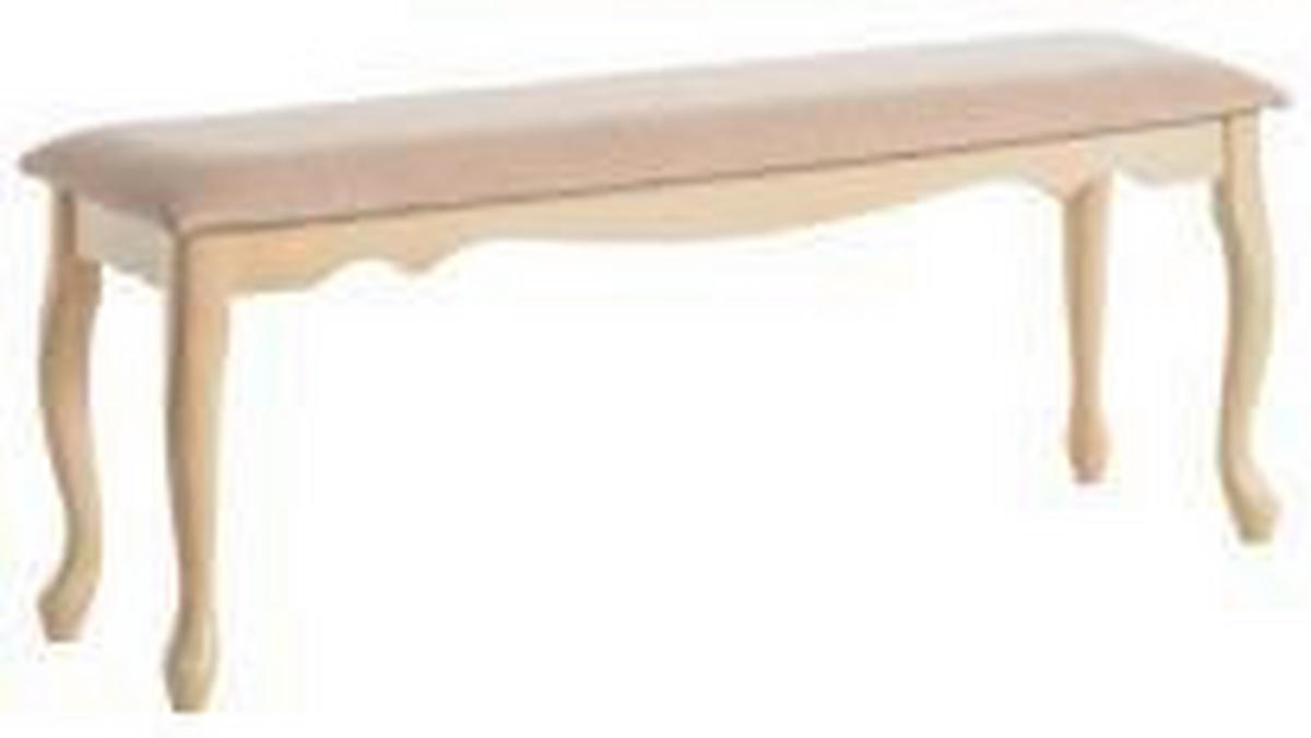 GARDEROBENBANK - Creme, Design, Textil (120/44/35cm) - MID.YOU