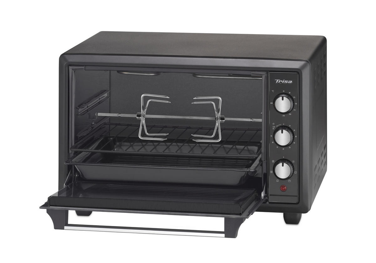 MINIBACKOFEN - Schwarz, Basics, Metall (50/39/30cm) - Trisa Electronics