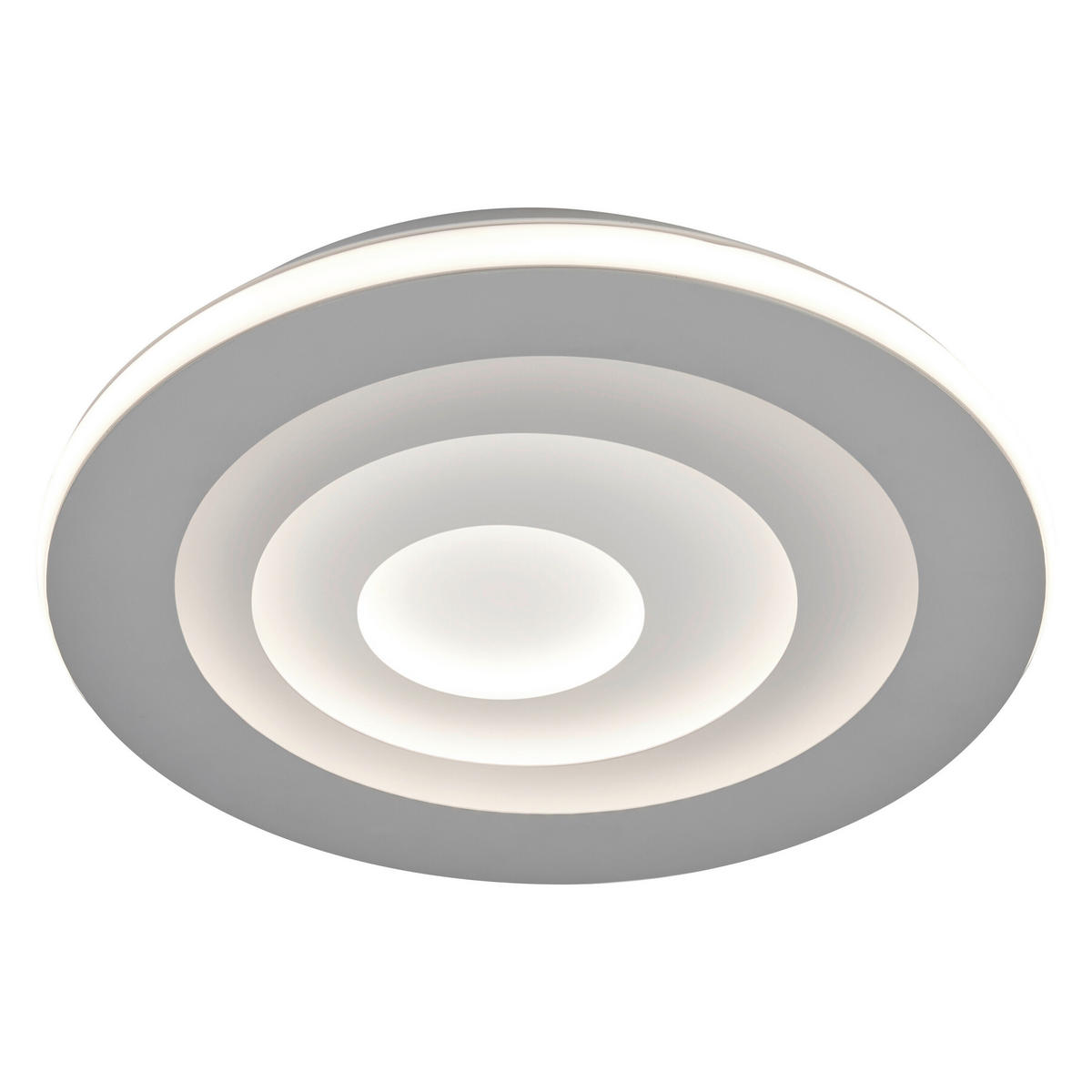LED-DECKENLEUCHTE Orbis Spiral 36,5/5,6 cm   - Grau, Design, Kunststoff/Metall (36,5/5,6cm) - Osram