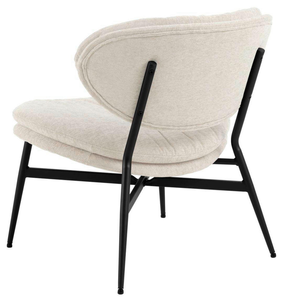 FÅTÖLJ i metall, textil beige  - beige, Design, metall/textil (70/73/76cm) - Best Price