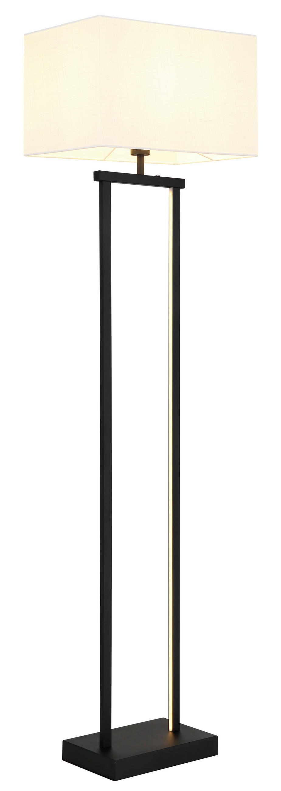 LED SVJETILJKA PODNA Sydney  - bijela/crna, Design, tekstil/metal (40/27/153cm) - Globo