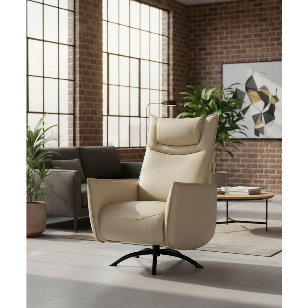 Thumbnail - Mid.you Fernsehsessel, Creme, Textil, 74x80-156x116-83 cm, Relaxfunktion, Wohnzimmer, Sessel, Fernsehsessel