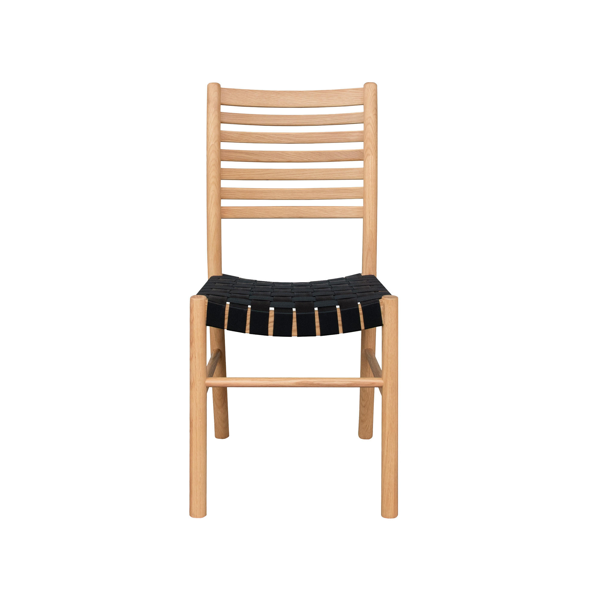 STOL  - svart/naturfärgad, Modern, trä/textil (43/93/52cm) - Niels Andersson