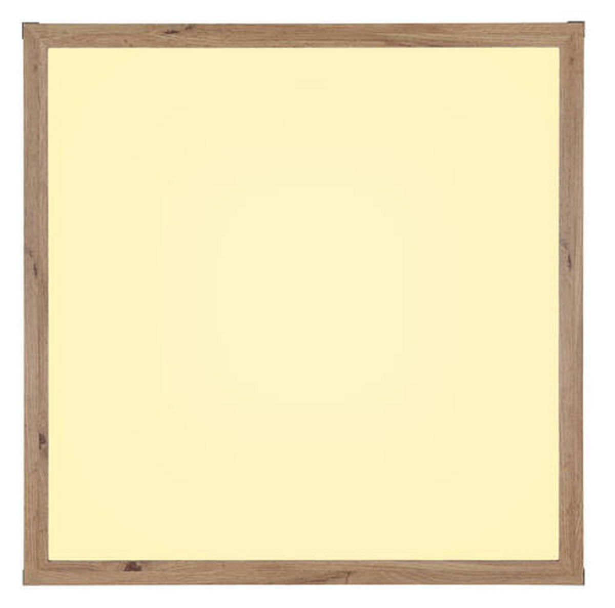 LED-TAKLAMPA 36 W 60/60/7,5 cm  - vit/opal, Natur, metall/trämaterial (60/60/7,5cm) - Globo