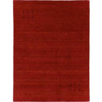 Wollteppich  70/140 cm  Rot, Dunkelrot, Weinrot, Kirschrot   - Rot/Weinrot, Basics, Textil (70/140cm) - Esposa