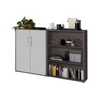 AKTENSCHRANK Anthrazit, Hellgrau  - Anthrazit/Hellgrau, MODERN, Holzwerkstoff (168,8/113,6/33cm) - MID.YOU