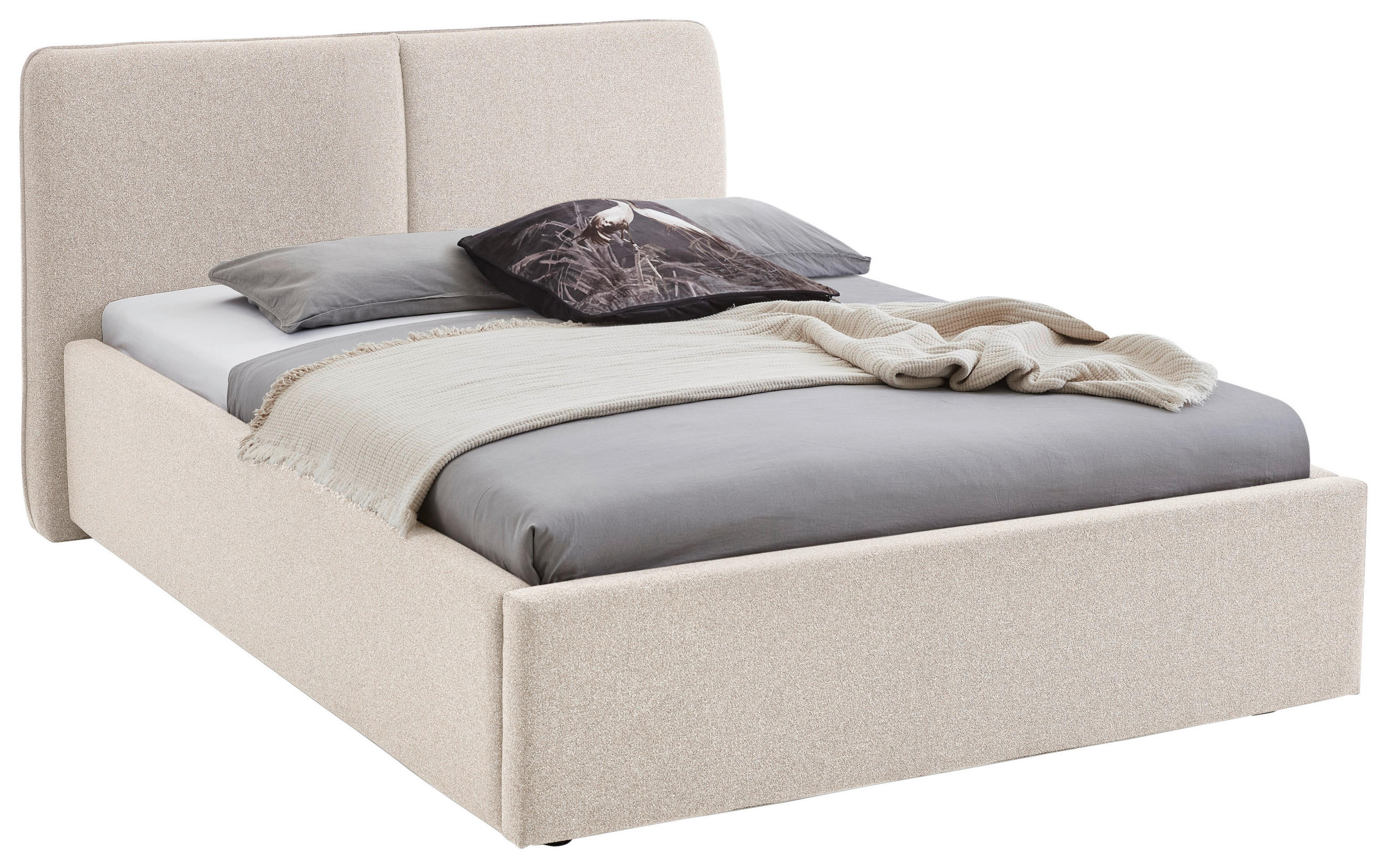 Stylife Polsterbett Beige 140x200 cm