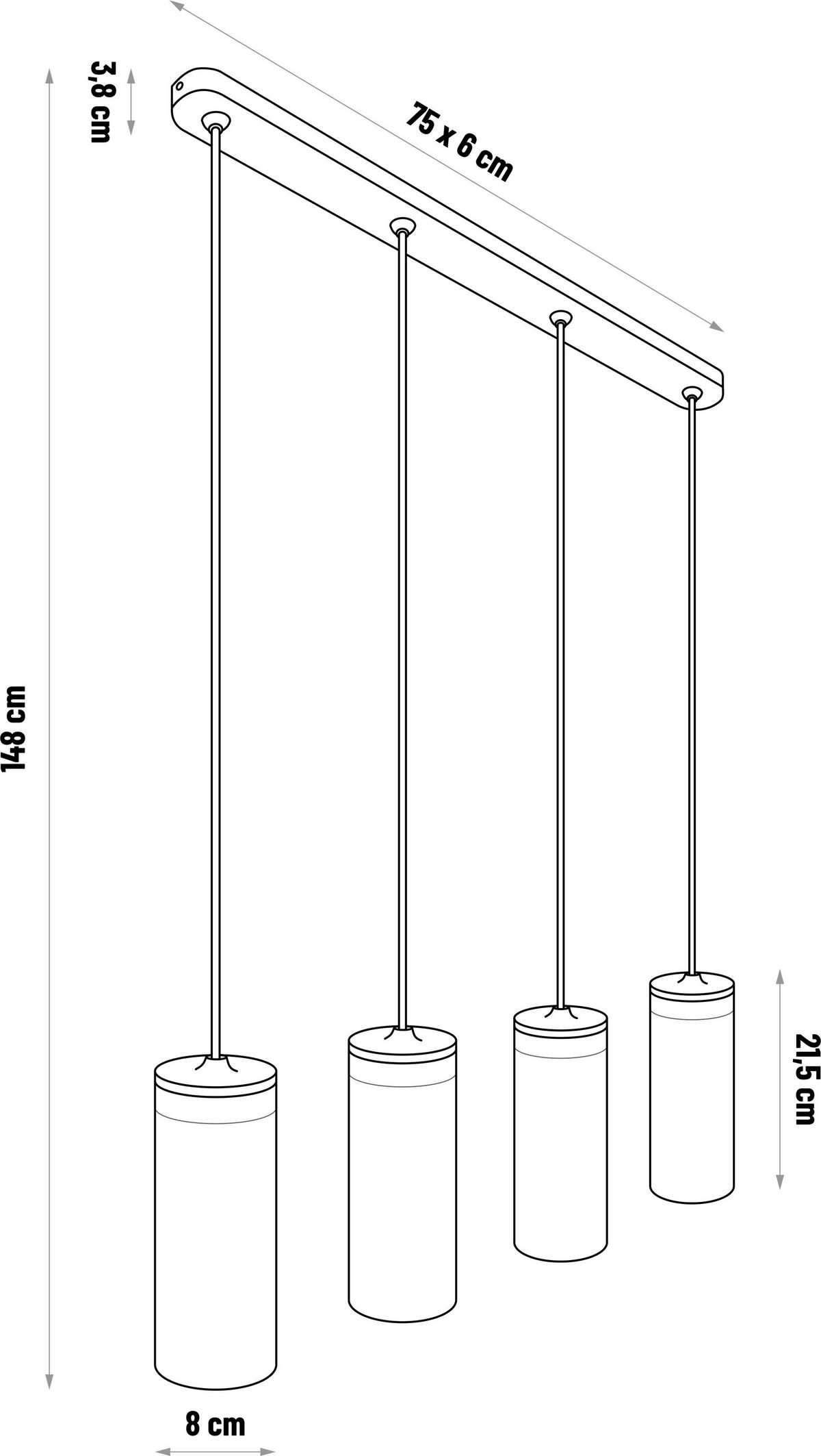 ZÁVĚSNÉ SVÍTIDLO, 75/100 cm  - Natur, dřevo (75/100cm)