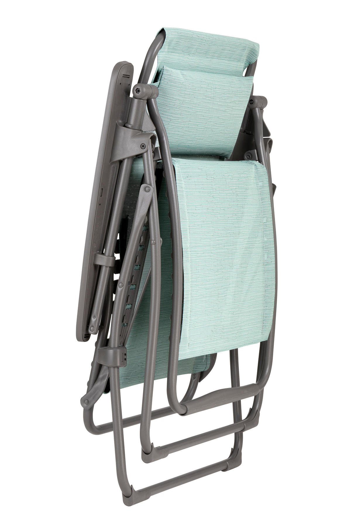GARTEN-RELAXSESSEL Stahl  - Türkis/Titanfarben, Basics, Kunststoff/Textil (71/115/88cm) - Lafuma Mobilier