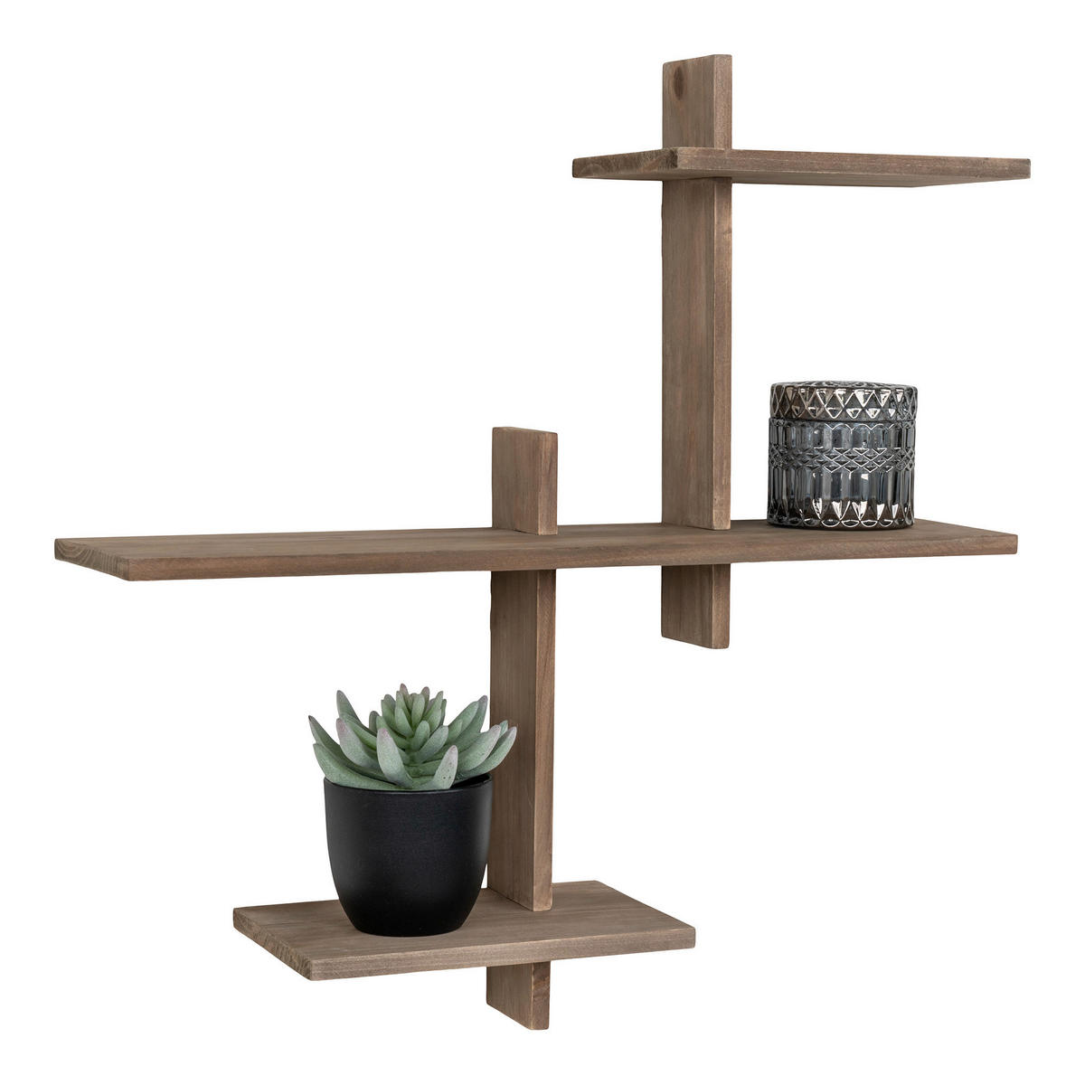 WANDREGAL Braun  - Braun, Design, Holz (53/56/15cm)