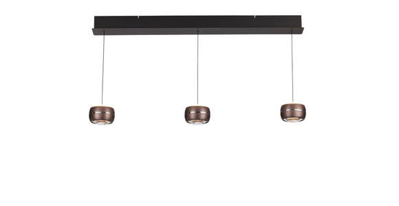 LED-HÄNGELEUCHTE 100/12/180 cm  - Braun, Basics, Glas/Metall (100/12/180cm) - Dieter Knoll