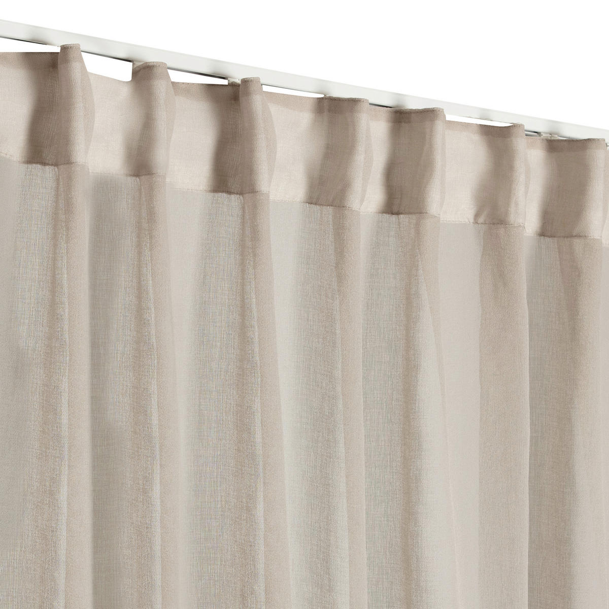 FERTIGVORHANG  halbtransparent   140/240 cm  - Beige, Basics, Textil (140/240cm)