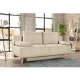 BOXSPRINGSOFA Carla  mit Stoffauswahl, Rücken echt Beige  - Beige, Design, Holz/Textil (203/97/107cm) - Dieter Knoll
