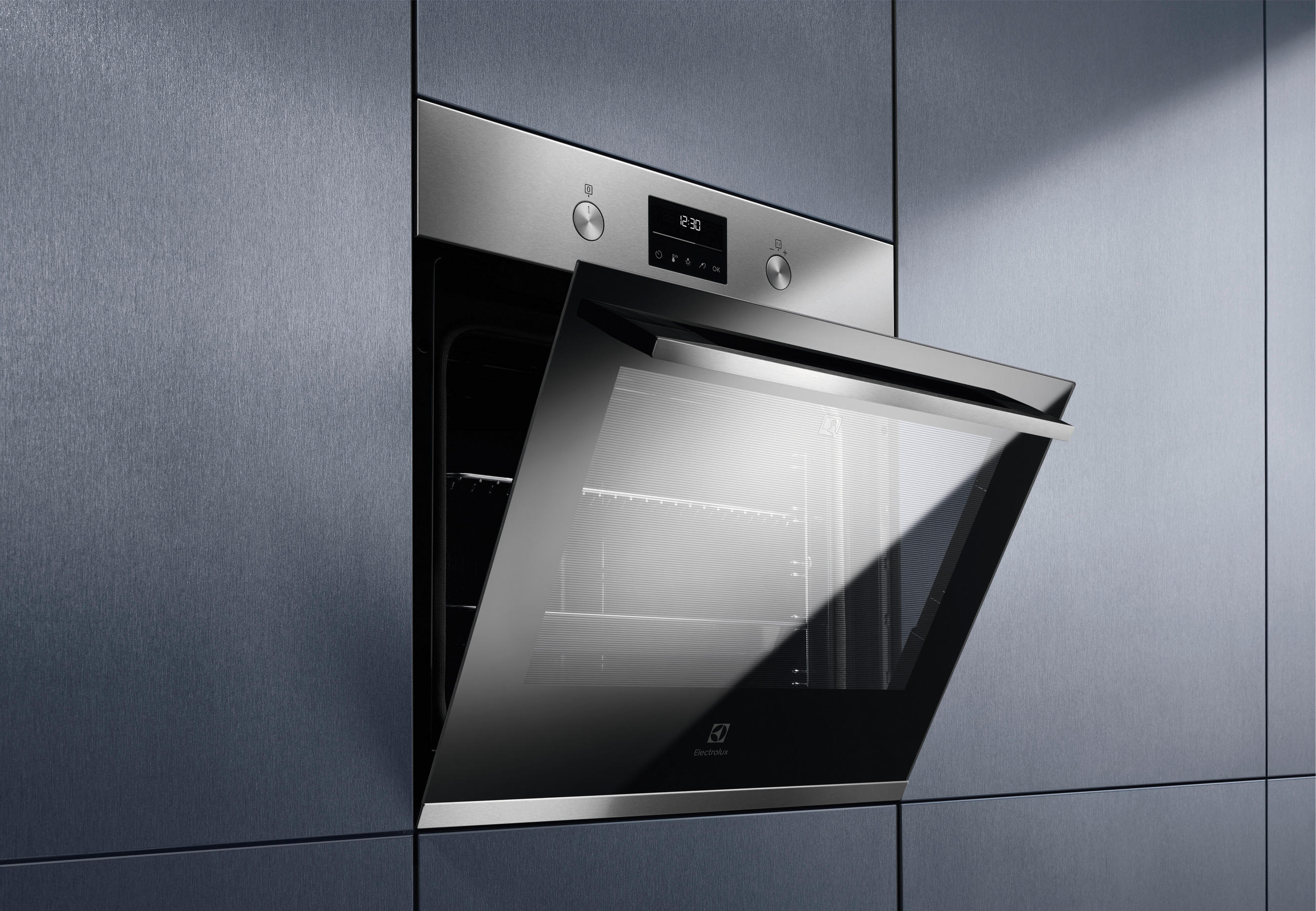 EINBAUBACKOFEN KOFFP46BX  - Edelstahlfarben/Schwarz, Basics, Metall (59,5/59,4/54,8cm) - Electrolux