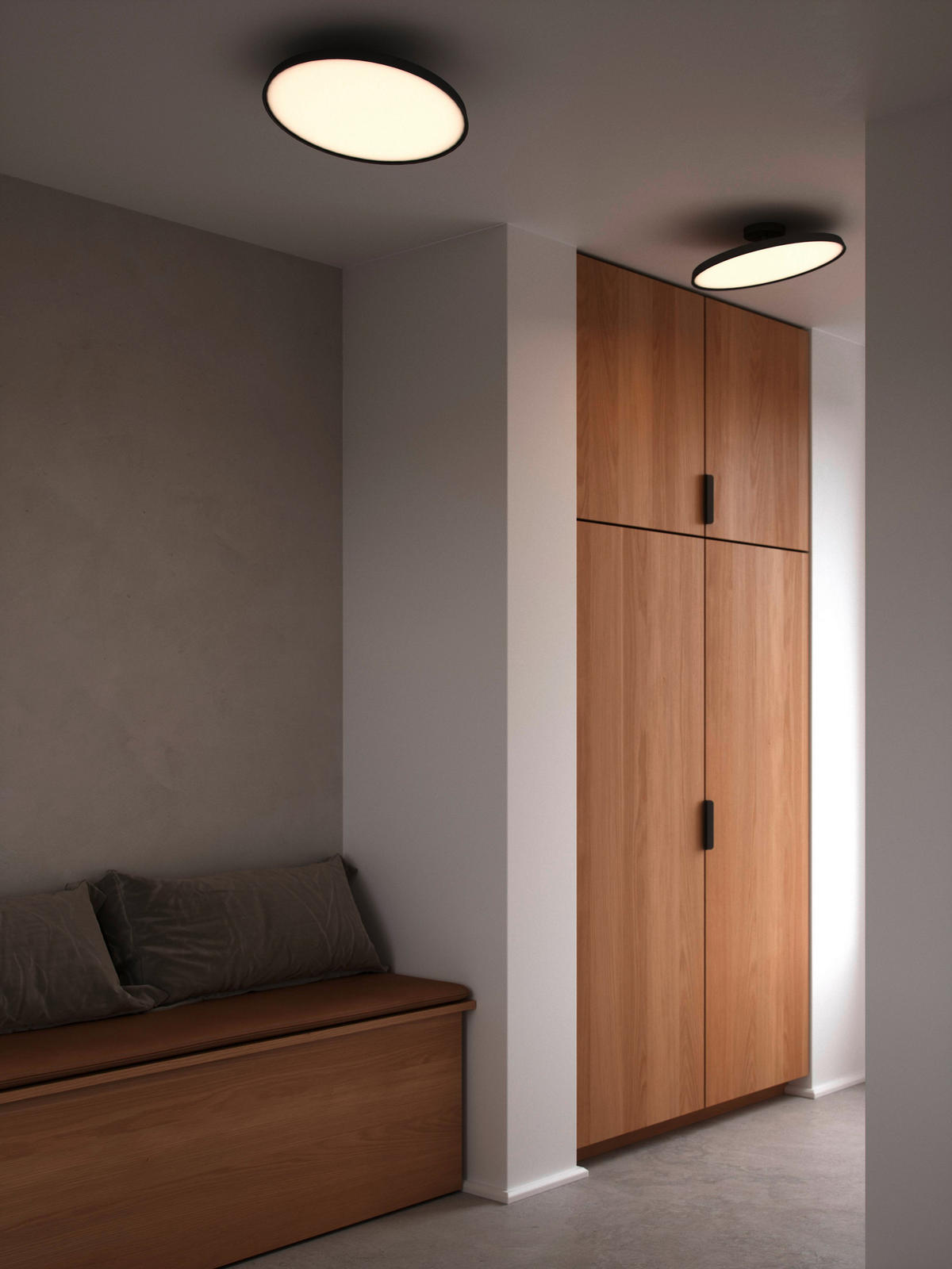 LED-DECKENLEUCHTE Kaito 40/11,7 cm   - Schwarz, Design, Kunststoff/Metall (40/11,7cm) - Nordlux