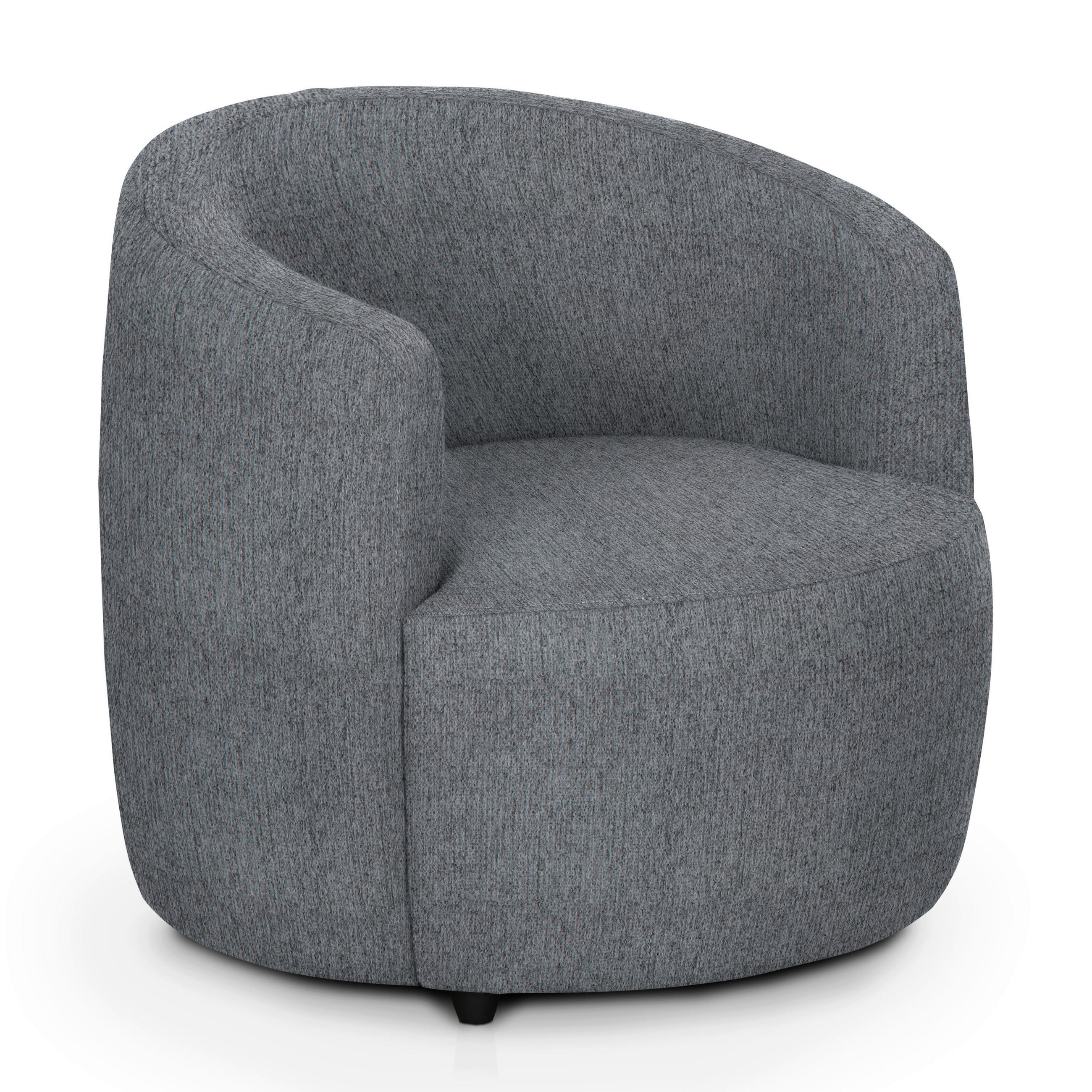 COCKTAILSESSEL Chenille Hellgrau    - Hellgrau/Schwarz, Design, Kunststoff/Textil (81/74/81cm) - Livetastic