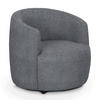 COCKTAILSESSEL Chenille Hellgrau    - Hellgrau/Schwarz, Design, Kunststoff/Textil (81/74/81cm) - Livetastic