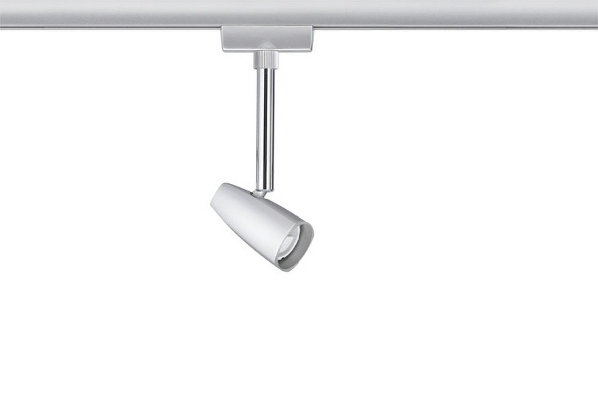 SCHIENENSYSTEM-STRAHLER URail   - Chromfarben, Design, Metall (6,8/13,8/3,5cm) - Paulmann