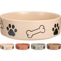 FUTTERNAPF - Cognac/Salbeigrün, Trend, Keramik (18/18/6cm)