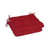 GARTENSITZKISSEN 2er-Set Uni  - Kirschrot, Basics, Textil (38/5/38cm)
