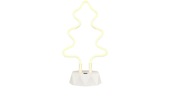LED-Dekoleuchte Greta - Weiß, MODERN, Kunststoff (75cm) - Luca Bessoni