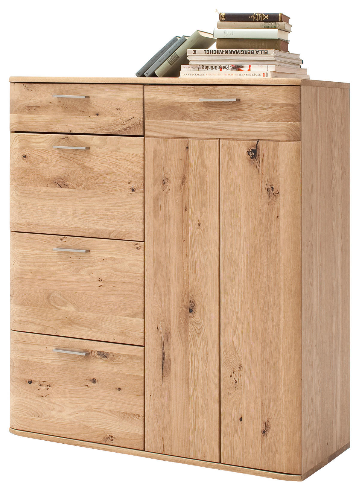 KOMMODE  in 100/118/44 cm  - Eichefarben/Nickelfarben, Natur, Holz/Holzwerkstoff (100/118/44cm)