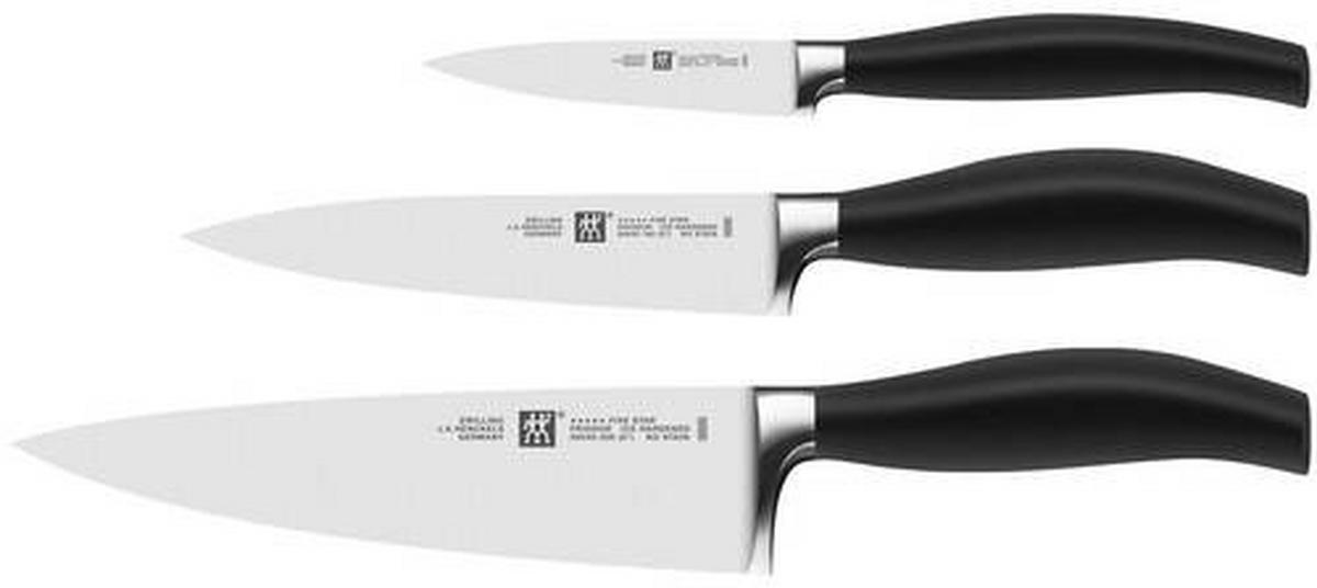 MESSERSET ZWILLING 5 STERNE 3-teilig  - Schwarz, Basics, Kunststoff/Metall - Zwilling