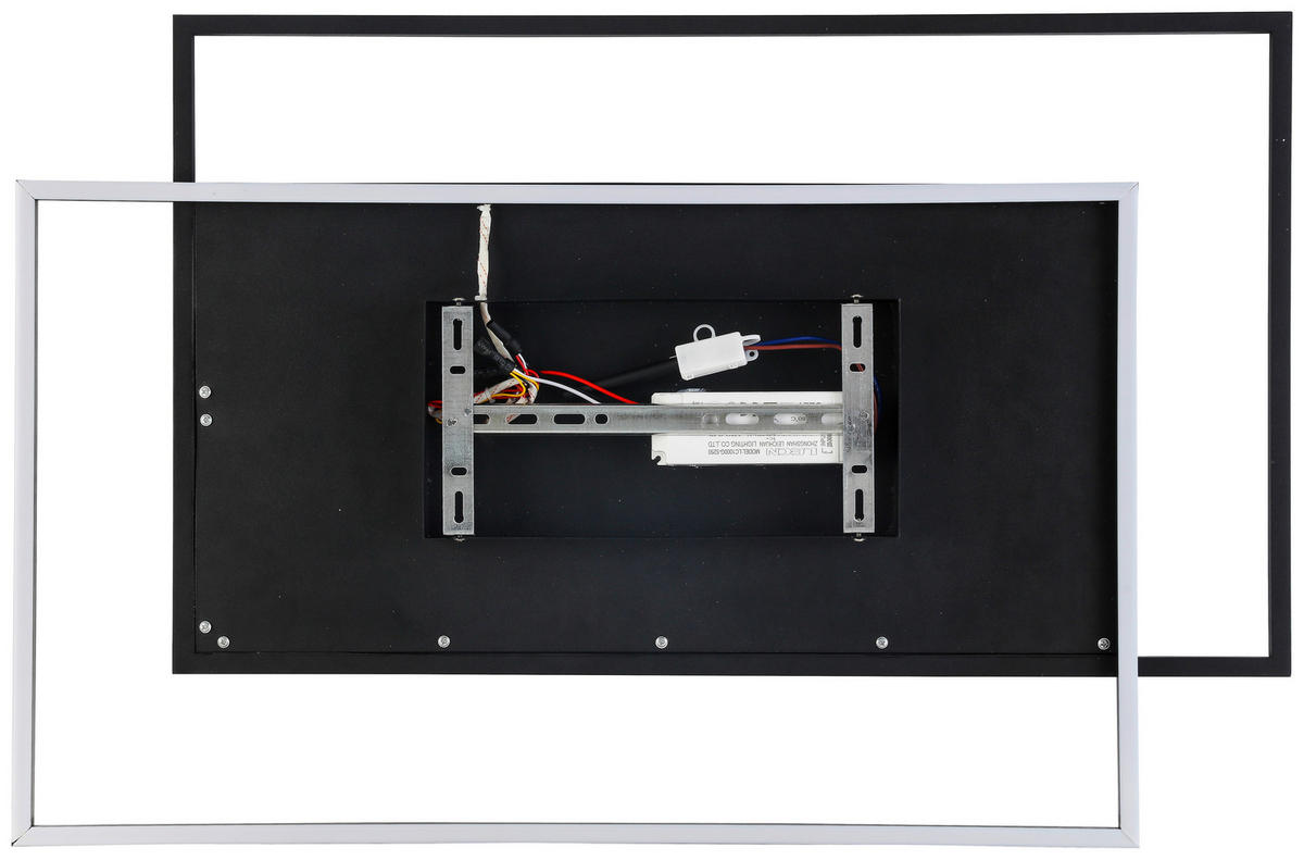 LED-PANEEL 80,8/52,8/6 cm  - Schwarz, Trend, Kunststoff/Metall (80,8/52,8/6cm) - Novel
