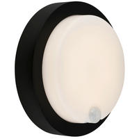 ZUNANJA STENSKA SVETILKA        17/5,5 cm       - črna, Basics, umetna masa (17/5,5cm)