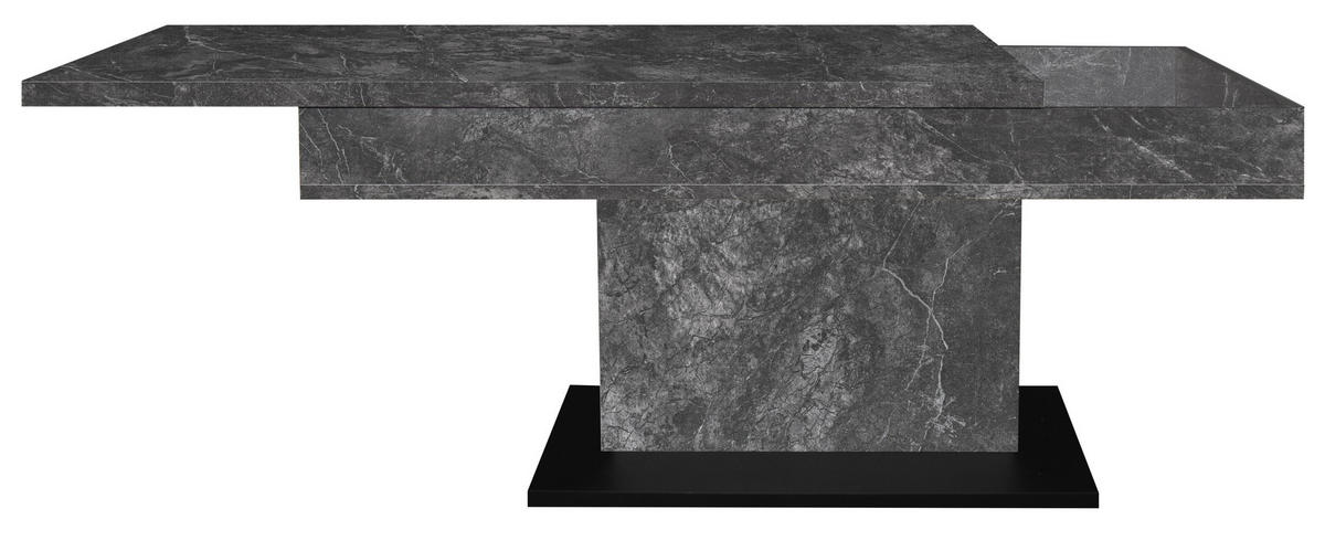 COUCHTISCH in Metall, Holzwerkstoff  - Graphitfarben/Schwarz, Design, Holzwerkstoff/Metall (110/58-77/60cm) - MID.YOU