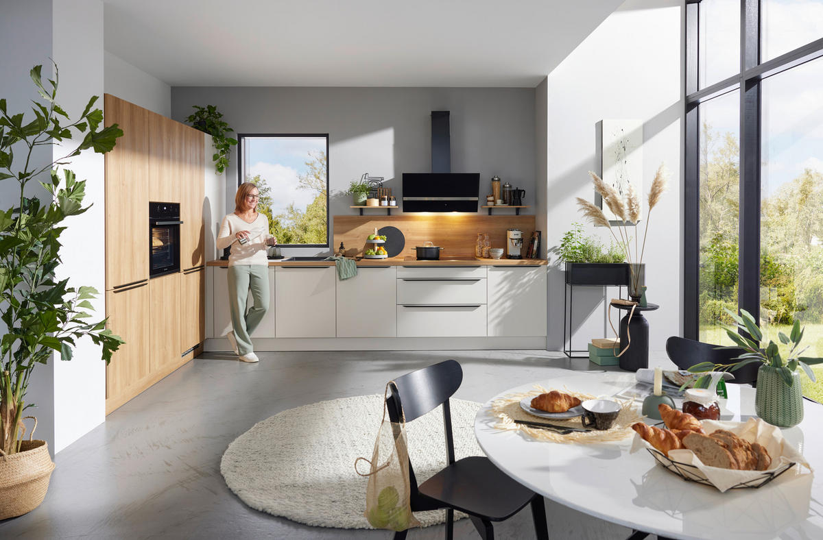 PLÁNOVATEĽNÁ KUCHYŇA - biela, Design, kompozitné drevo - Novel