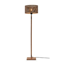 GOLVLAMPA GOOD&MOJO  58/32/150 cm    - svart/naturfärgad, Trend (58/32/150cm) - Good & Mojo