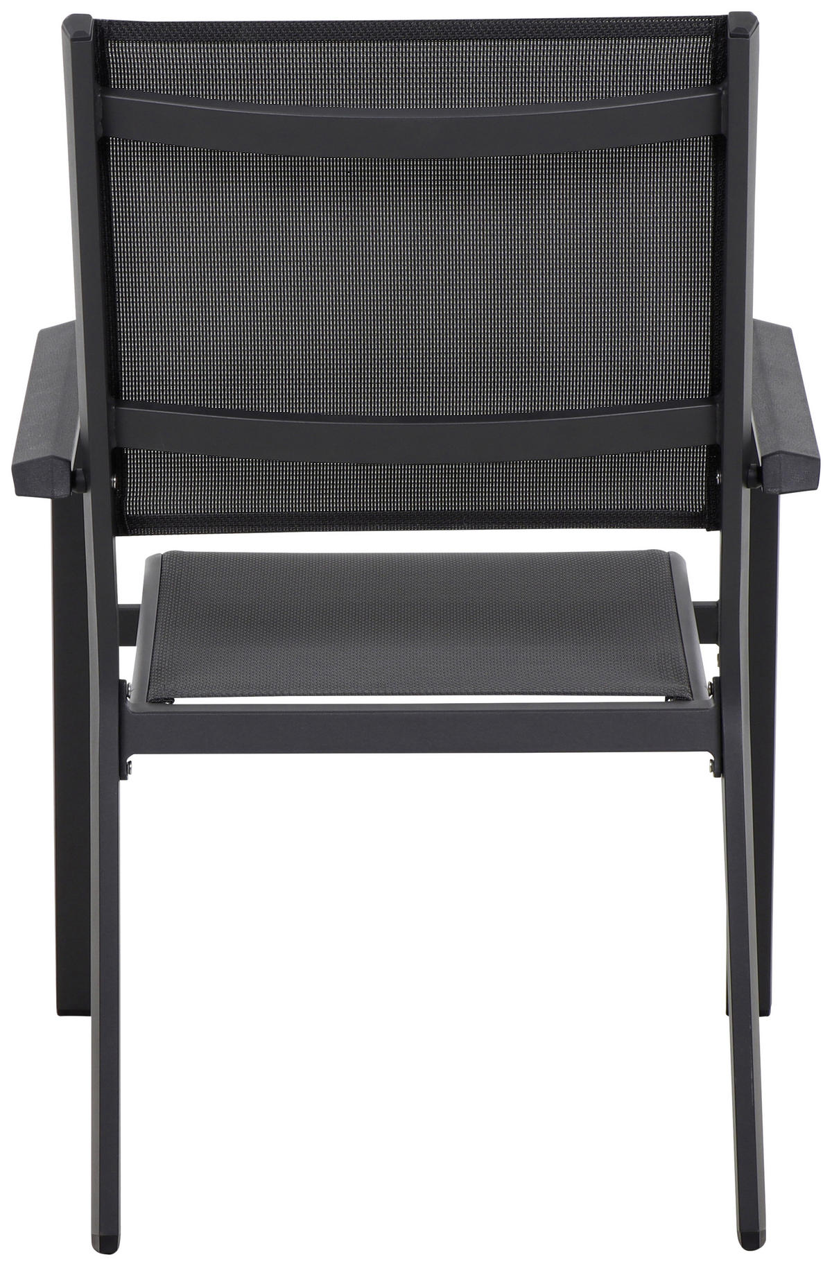 STAPELSESSEL Aluminium Anthrazit, Schwarz  - Anthrazit/Schwarz, KONVENTIONELL, Kunststoff/Textil (63/97/67cm) - Siena Garden