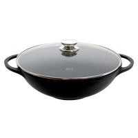 WOK Alucast Keramikbeschichtung 32 cm  - Schwarz, Basics, Metall (32cm) - ELO