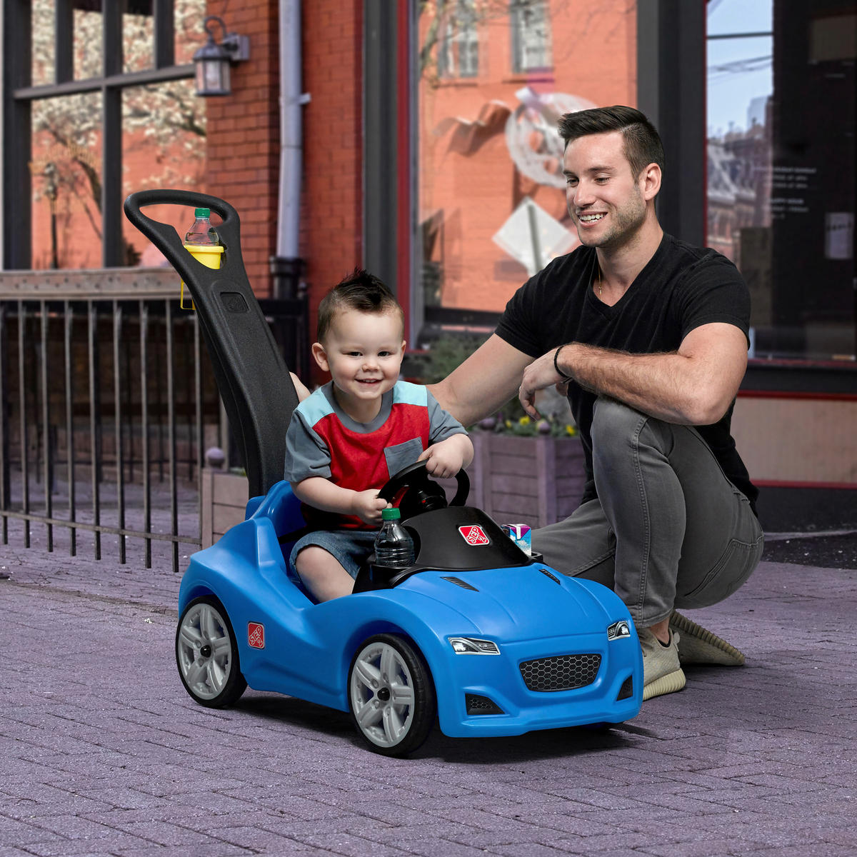 KINDERAUTO - Blau, KONVENTIONELL, Kunststoff (50,2/90,8/121cm) - Ambia Garden