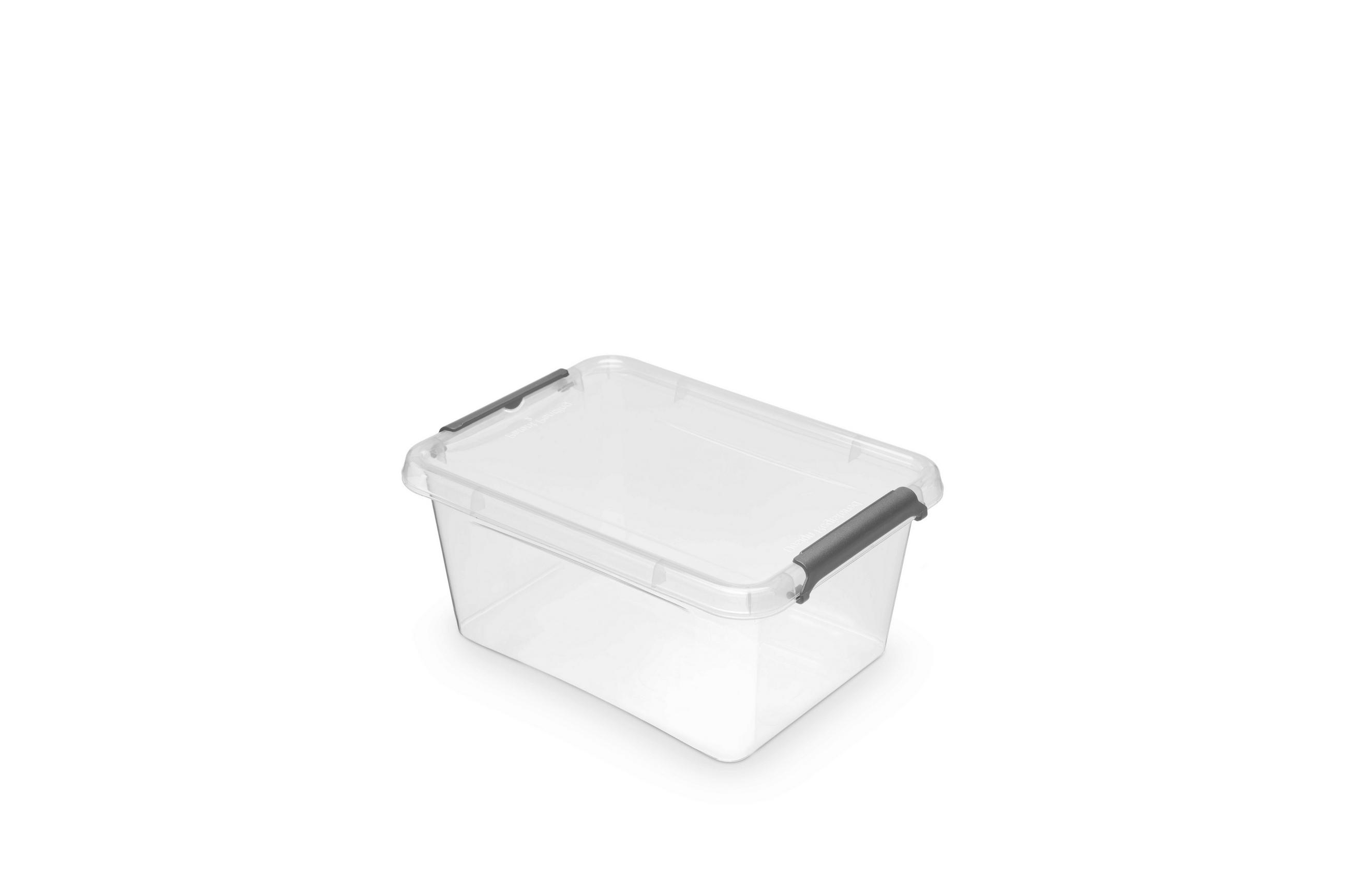 KUTIJA S POKLOPCEM  19,5/15/8,5 cm       - prozirno, Basics, plastika (19,5/15/8,5cm)
