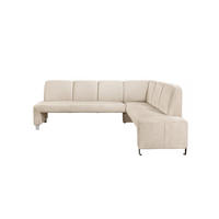 KLUPA KUTNA  bež  drvo, tekstil, drvni materijal      - srebrne boje/bež, Moderno, drvni materijal/drvo (263/198cm) - Livetastic