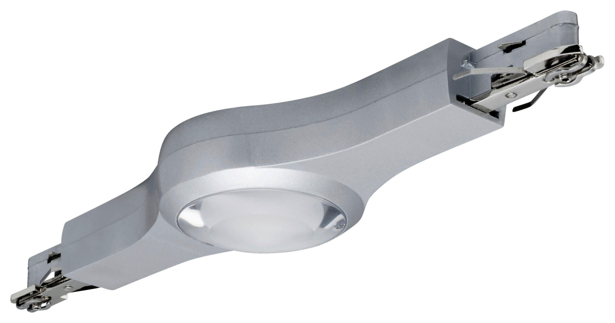 SCHIENENSYSTEM-VERBINDER - Chromfarben, Design, Metall (22,5/2,7/5,7cm) - Paulmann