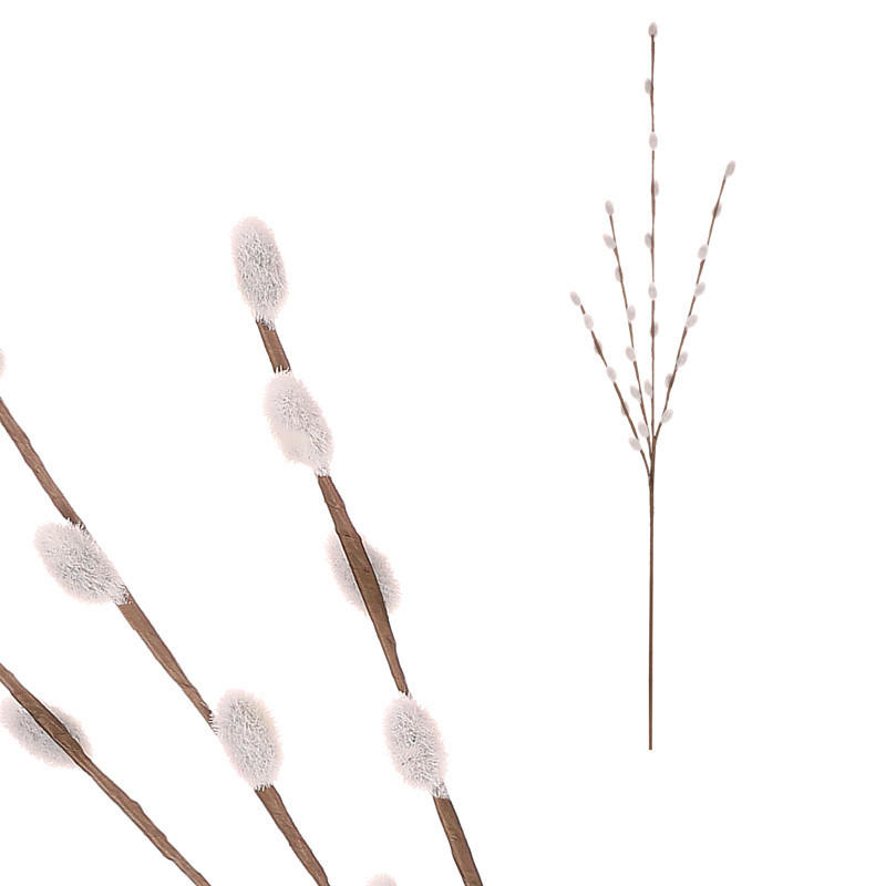UMĚLÁ KVĚTINA 90 cm - bílá, Basics, plast (90cm)