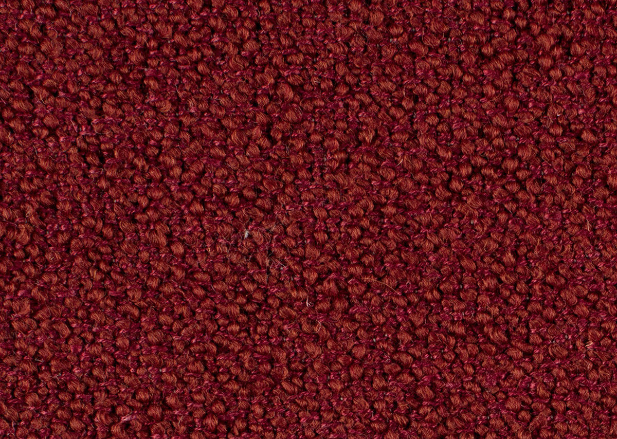 ECKSOFA in Flachgewebe, Struktur Rot  254/230 cm  - Anthrazit/Rot, Design, Textil/Metall (254/230cm) - Johann Jakob