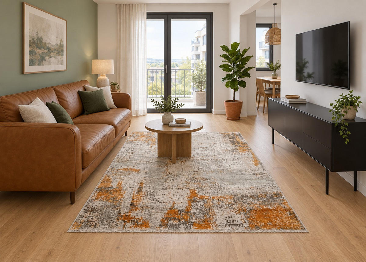 Covor Vintage Apollo  - auriu, Design, textil (200/290cm) - Dieter Knoll