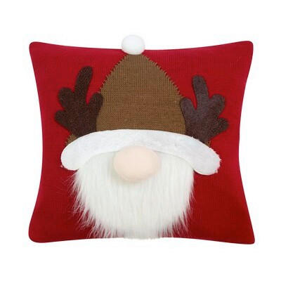 ZIERKISSEN  - Dunkelrot, Basics, Textil (40/40cm) - X-Mas