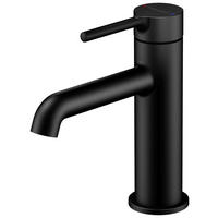 WASCHTISCHARMATUR 104 1010 S  - Schwarz, MODERN, Metall (3,9/16,3/14,8cm) - Dieter Knoll
