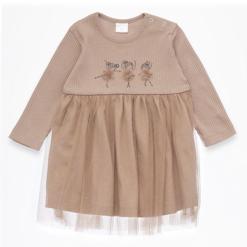 KLEID Little Prinzess  - Hellbraun, Basics, Textil (62null) - Patinio