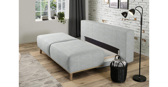 BOXSPRINGSOFA in Grau  - Grau, Design, Holz/Textil (203/97/107cm) - Dieter Knoll